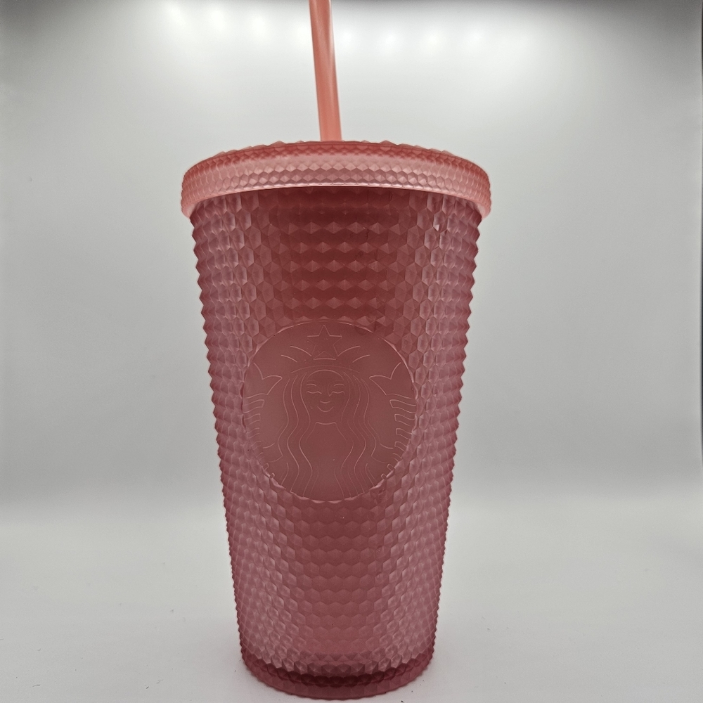 NWT Starbucks Pink Lemonade Jelly Studded Soft Touch Tumbler Cup Grande